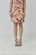 Abstract Harmony Mini Skirt