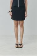Graphite Pinstripe Skort