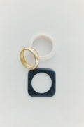 Trois Contrast Statement Bracelets