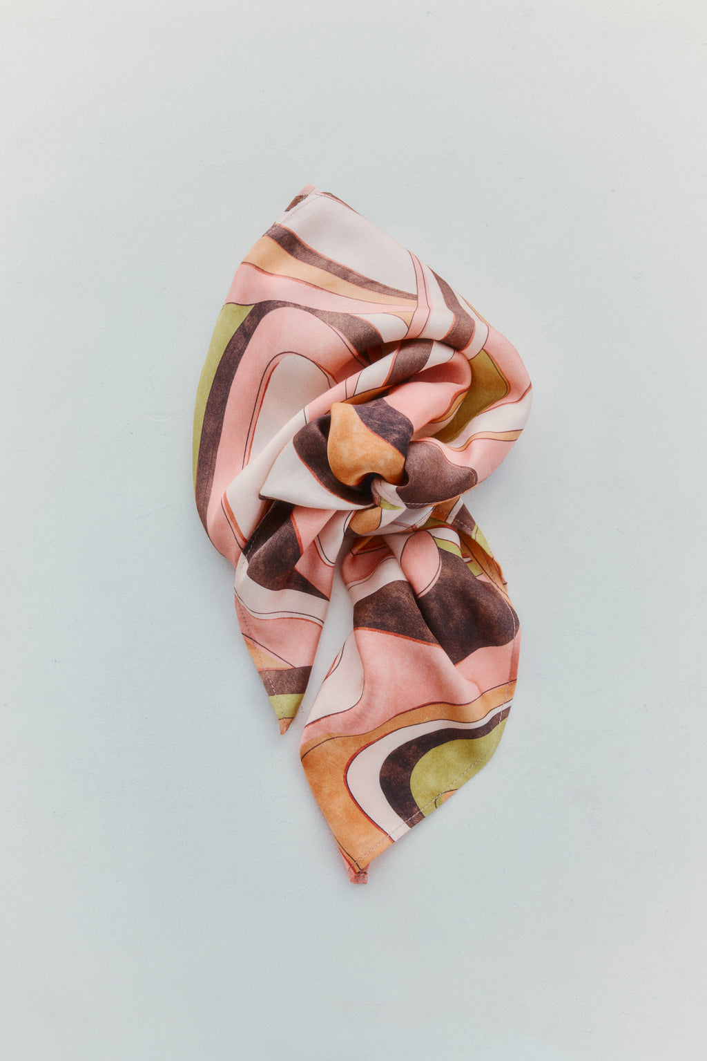 Abstract Harmony Satin Scarf