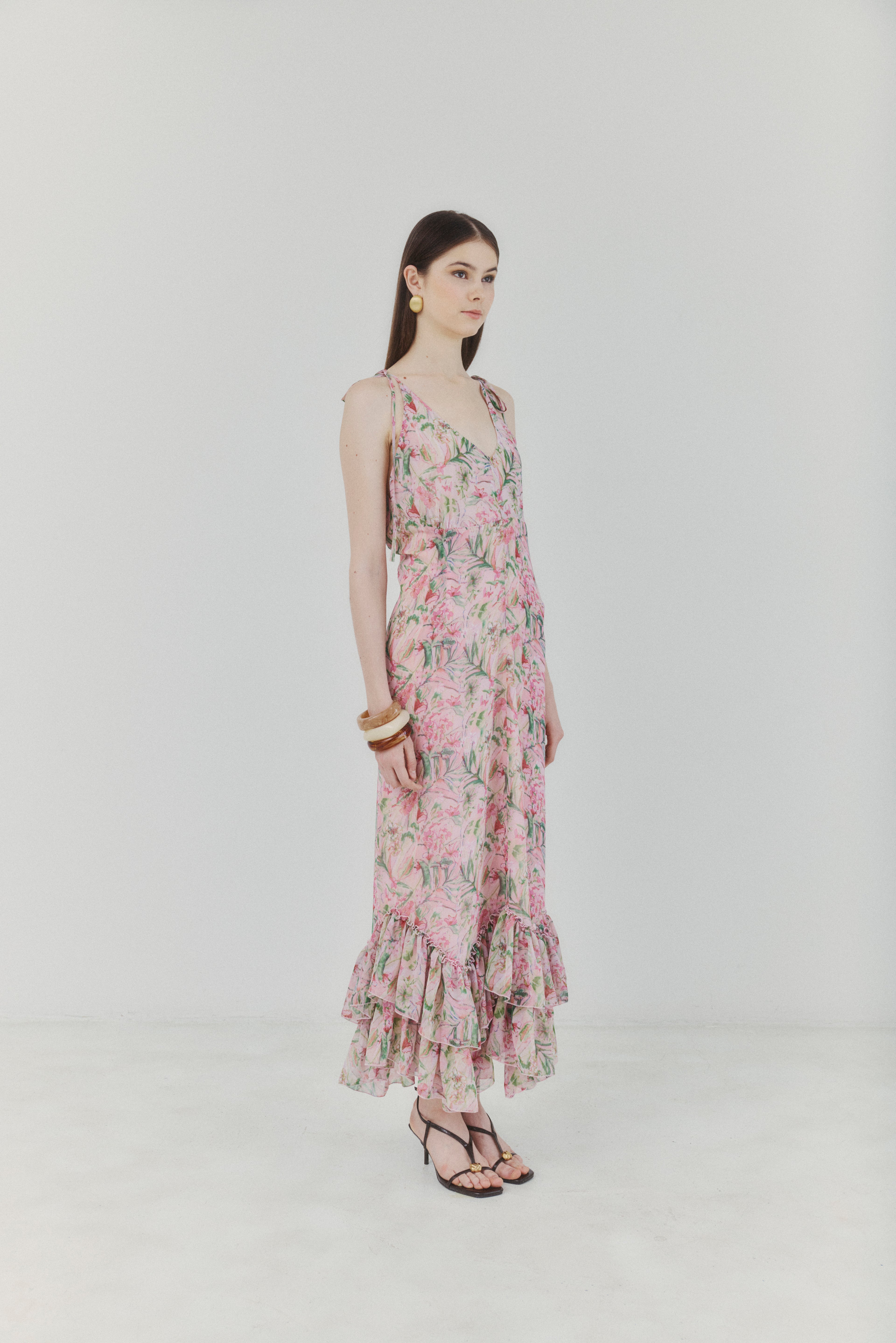 Botanical Symphony Maxi Dress