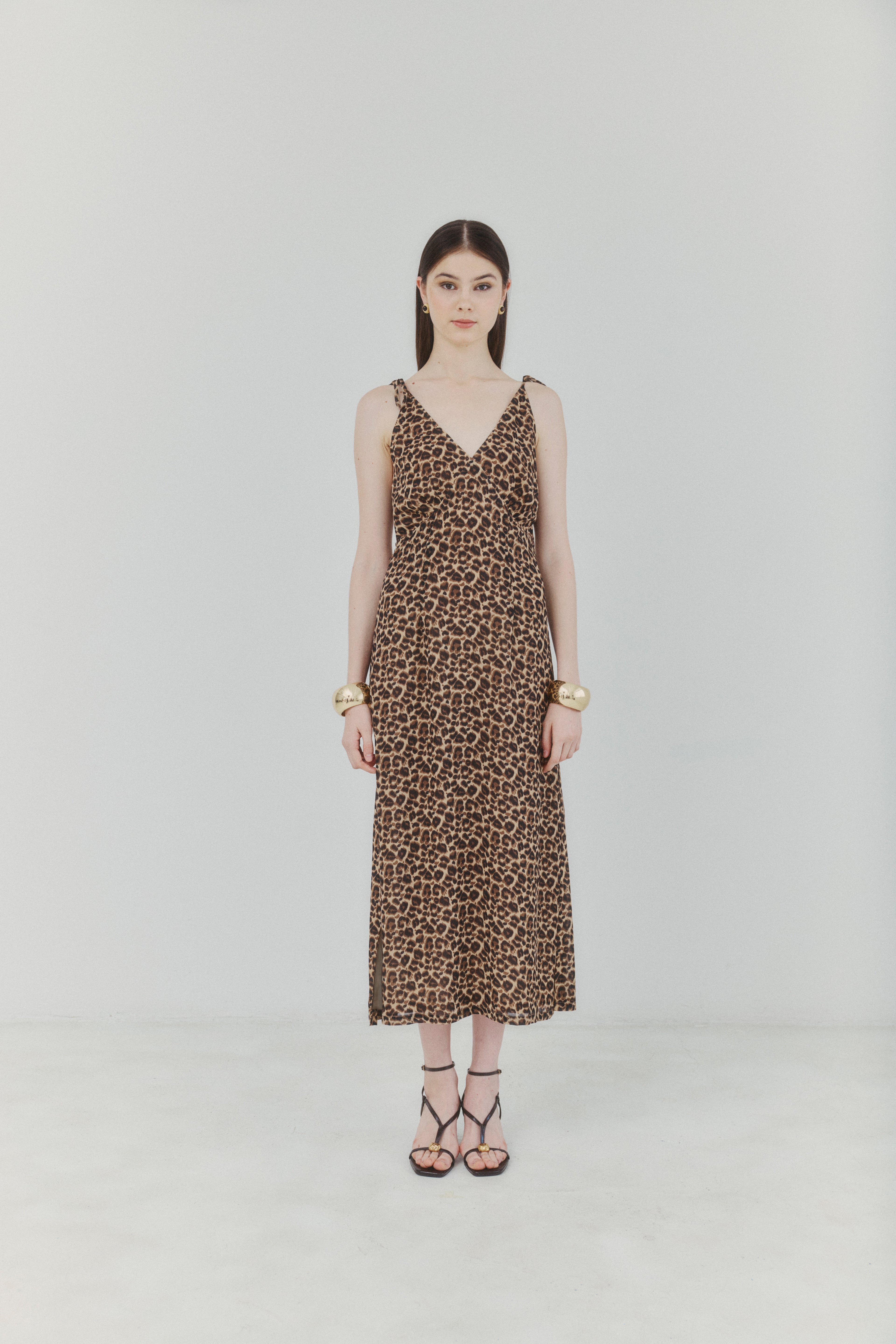 Savannah Leopard Maxi Dress