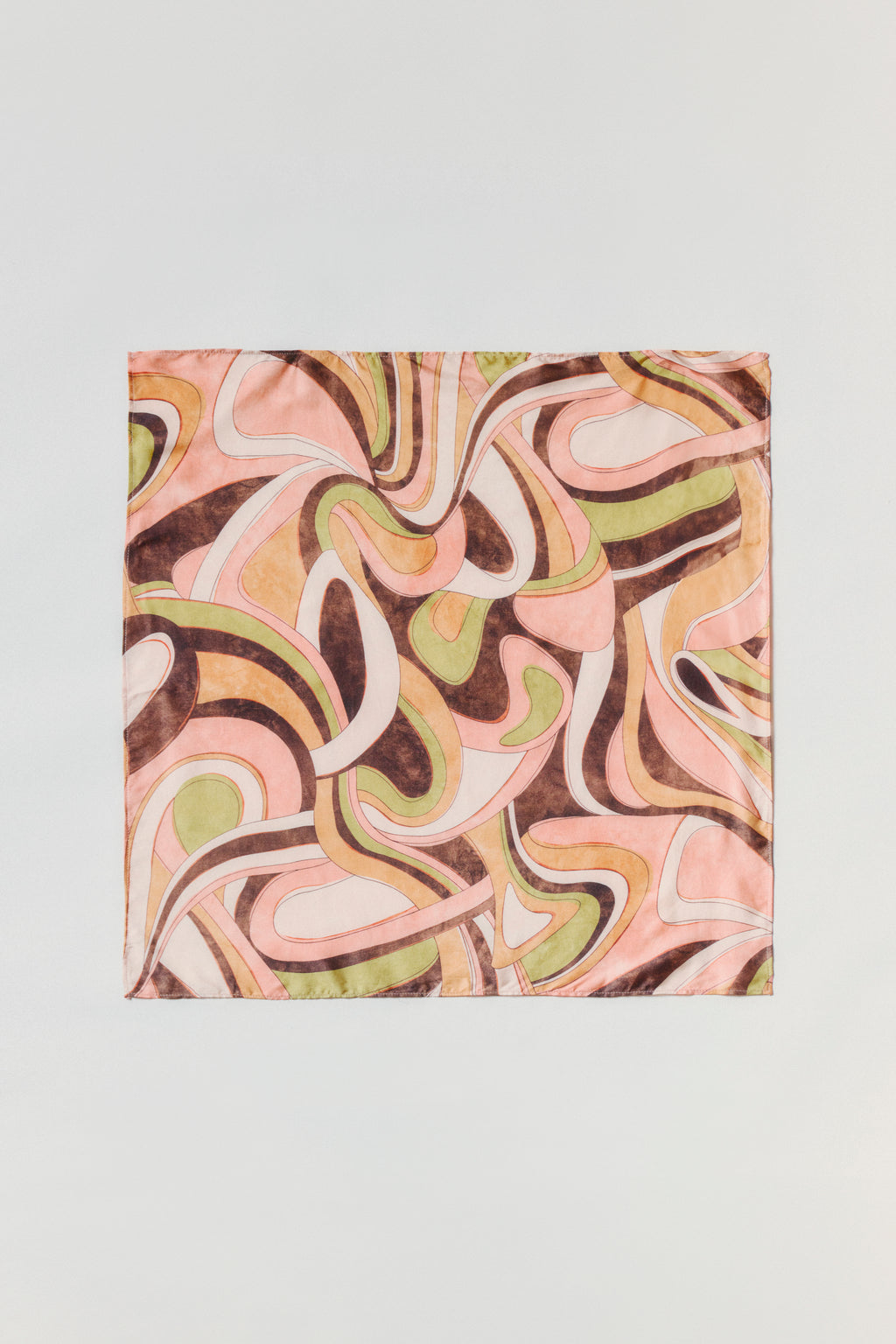 Abstract Harmony Satin Scarf